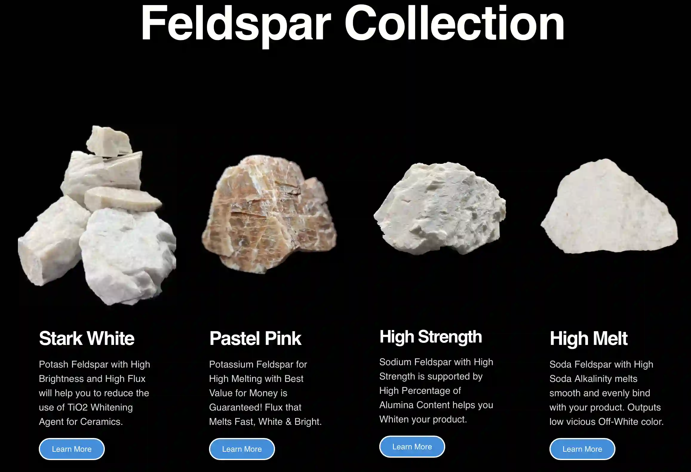 Buy Potassium, Sodium Feldspar Powder at Best Sale Price- Stark Mineral